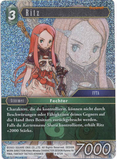 Final Fantasy Opus 4-072 H Ritz Wind