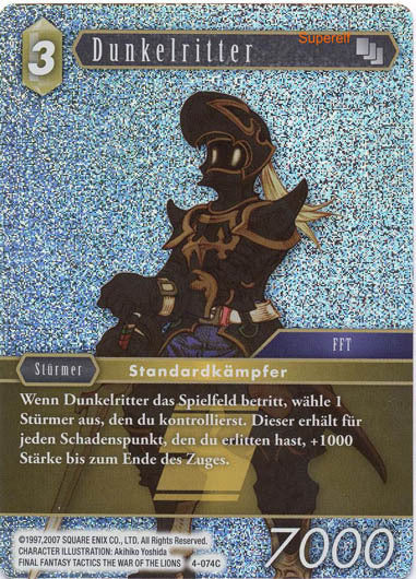 Final Fantasy Opus 4-074 C Dunkelritter Erde