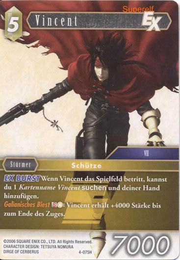 Final Fantasy Opus 4-075 H Vincent Erde