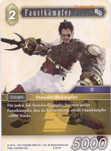 Final Fantasy Opus 4-077 R Faustkämpfer Erde