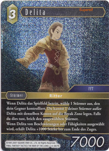 Final Fantasy Opus 4-087 R Delita Erde