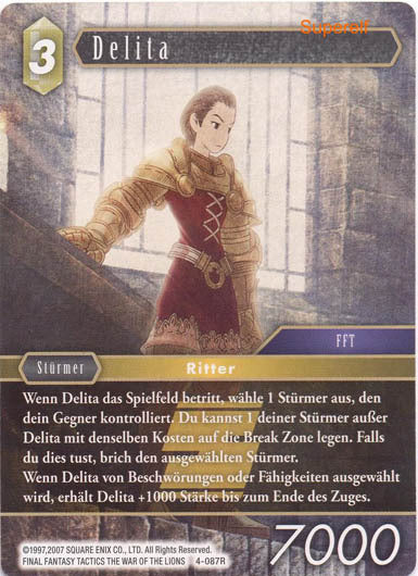Final Fantasy Opus 4-087 R Delita Erde