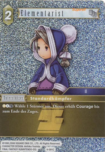Final Fantasy Opus 4-091 C Elementarist Erde