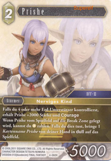 Final Fantasy Opus 4-092 H Prishe Erde