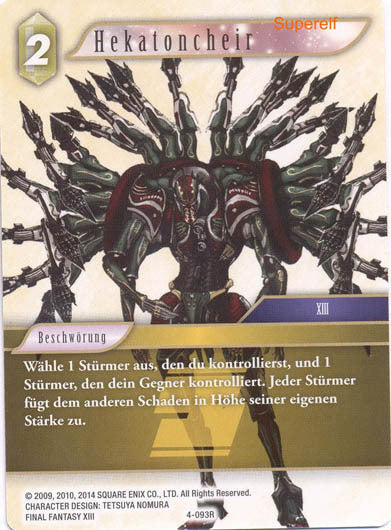 Final Fantasy Opus 4-093 R Hekatoncheir Erde
