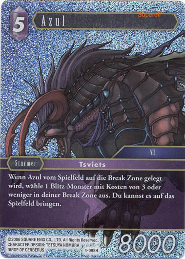 Final Fantasy Opus 4-098 H Azul Blitz