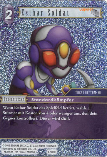 Final Fantasy Opus 4-100 C Esthar-Soldat Blitz