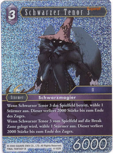 Final Fantasy Opus 4-102 R Schwarzer Tenor 3 Blitz