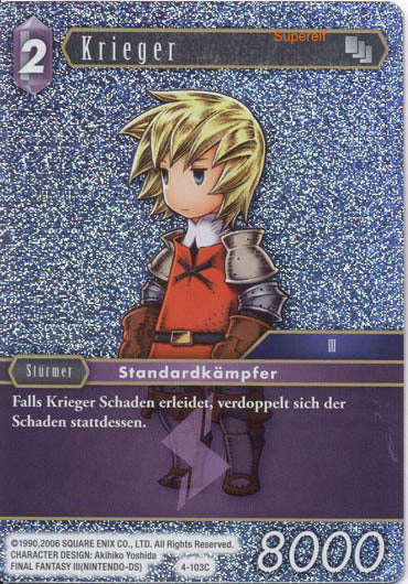 Final Fantasy Opus 4-103 C Krieger Blitz