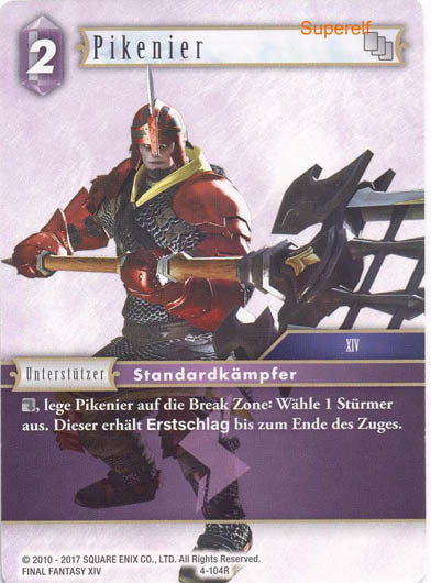 Final Fantasy Opus 4-104 R Pikenier Blitz