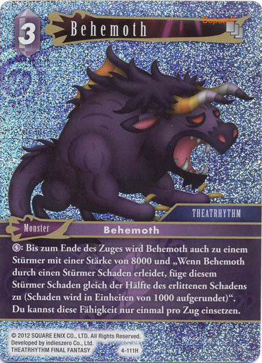 Final Fantasy Opus 4-111 H Behemoth Blitz