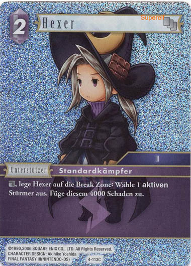 Final Fantasy Opus 4-113 C Hexer Blitz