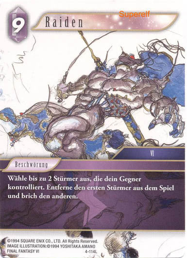 Final Fantasy Opus 4-114 L Raiden Blitz