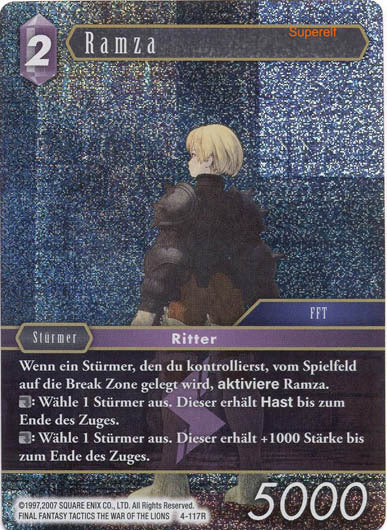 Final Fantasy Opus 4-117 R Ramza Blitz