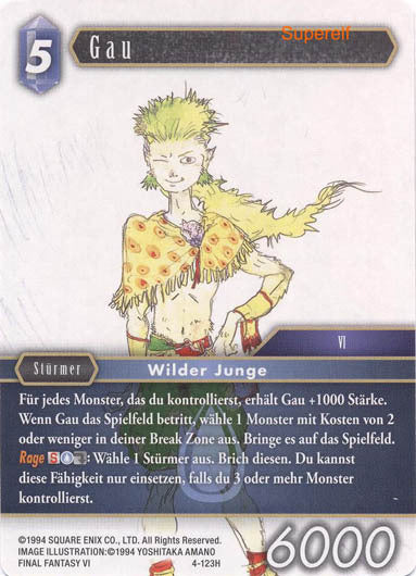 Final Fantasy Opus 4-123 H Gau Wasser