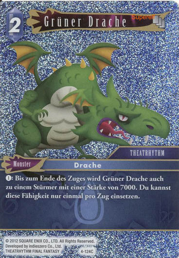 Final Fantasy Opus 4-124 C Grüner Drache Wasser