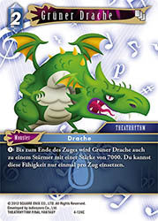Final Fantasy Opus 4-124 C Grüner Drache Wasser