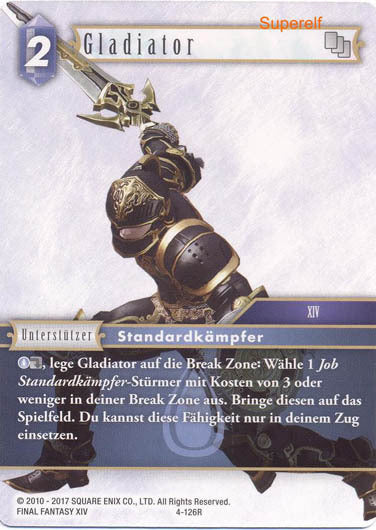 Final Fantasy Opus 4-126 R Gladiator Wasser