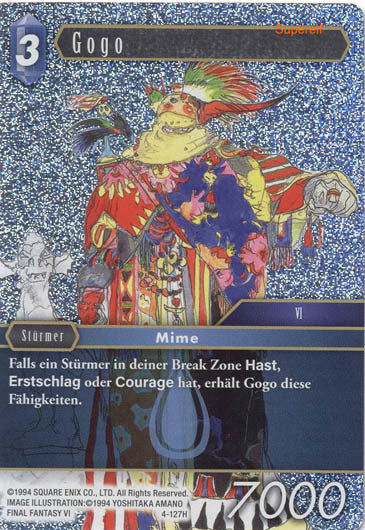 Final Fantasy Opus 4-127 H Gogo Wasser