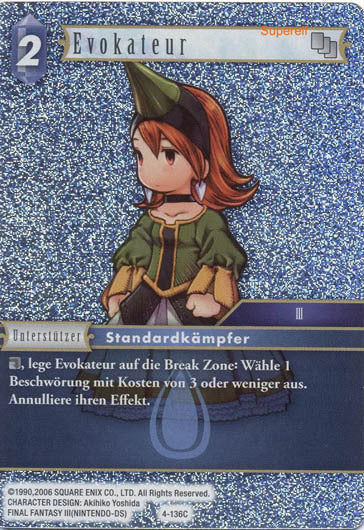 Final Fantasy Opus 4-136 C Evokateur Wasser