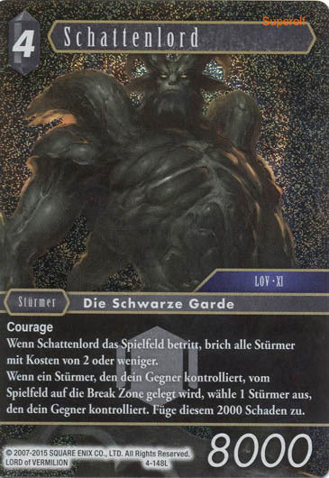 Final Fantasy Opus 4-148 L Schattenlord Dunkelheit