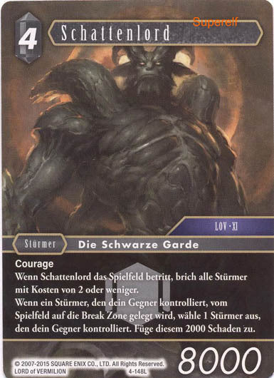 Final Fantasy Opus 4-148 L Schattenlord Dunkelheit