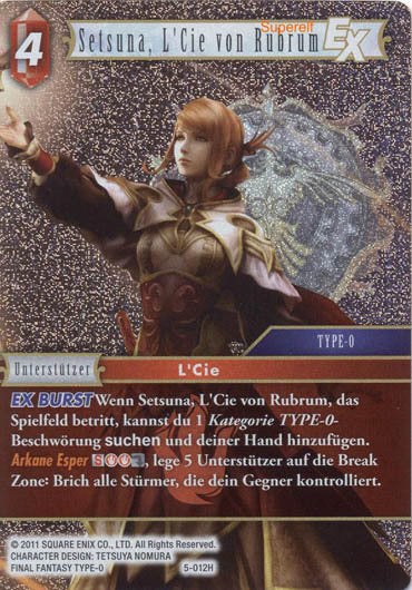 Final Fantasy Opus 5-012 H Selsuna, L´Cie von Rubrum Feuer