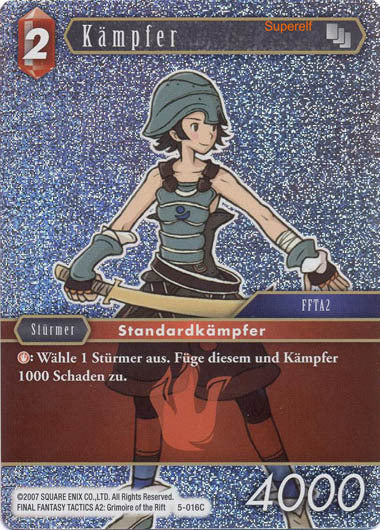 Final Fantasy Opus 5-016 C Kämpfer Feuer