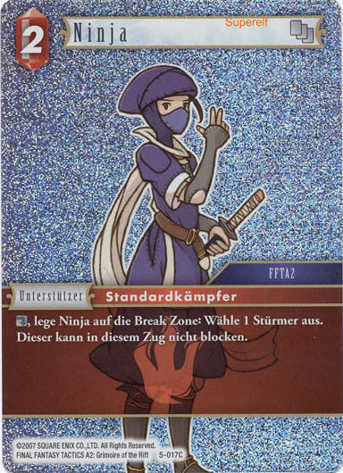 Final Fantasy Opus 5-017 C Ninja Feuer