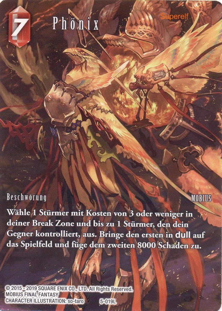 Promokarte 5-019L Phönix  Variante Full Art