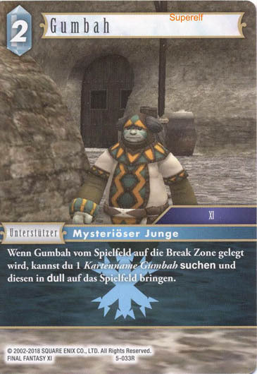 Final Fantasy Opus 5-033 R Gumbah Blitz