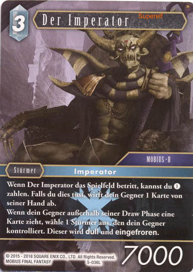Final Fantasy Opus 5-036 L Der Imperator Eis