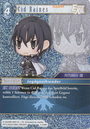Final Fantasy Opus 5-039 R Cid Raines Blitz