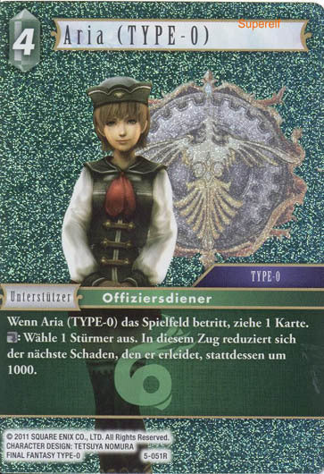 Final Fantasy Opus 5-051 R Aria (TYPE-0) Wind