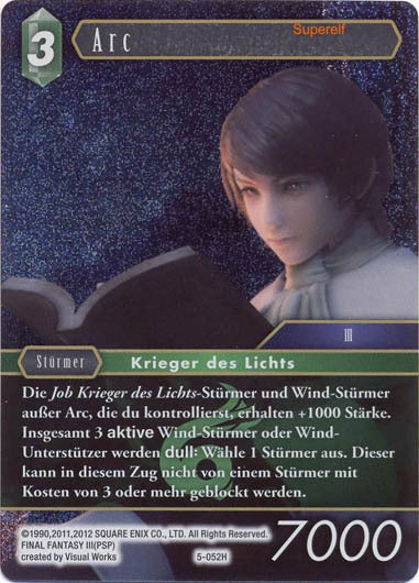 Final Fantasy Opus 5-052 H Arc Wind