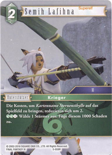 Final Fantasy Opus 5-059 R Semih Lafihna Wind