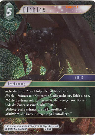 Final Fantasy Opus 5-062 L Diablos Wind