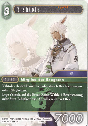 Final Fantasy Opus 5-068 L Y`shtola Wind