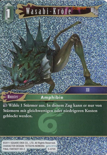 Final Fantasy Opus 5-072 C Wasabi-Kröte Wind