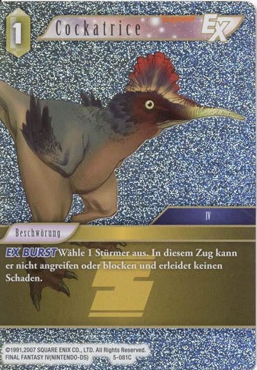 Final Fantasy Opus 5-081 C Cockatrice Erde