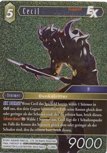 Final Fantasy Opus 5-086 L Cecil Erde