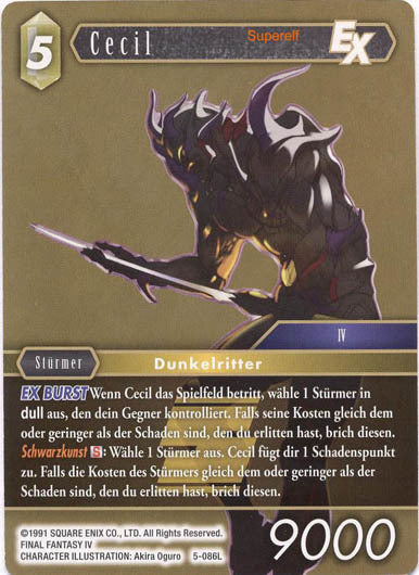 Final Fantasy Opus 5-086 L Cecil Erde