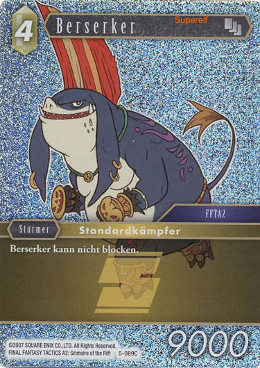 Final Fantasy Opus 5-089 C Berserker Erde