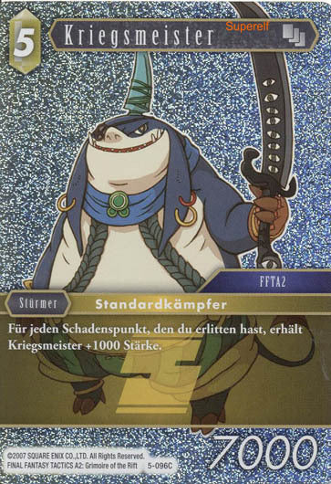 Final Fantasy Opus 5-096 C Kriegsmeister Erde