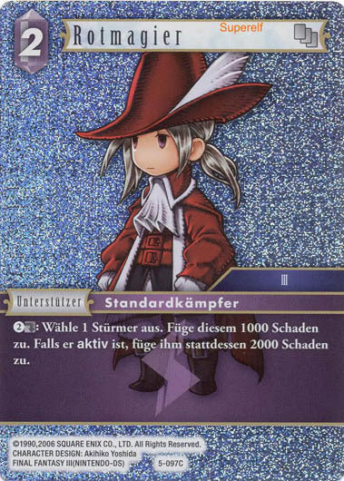 Final Fantasy Opus 5-097 C Rotmagier Blitz