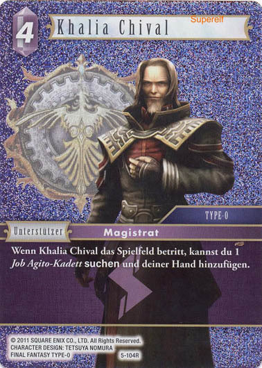 Final Fantasy Opus 5-104 R Khalia Chival Blitz