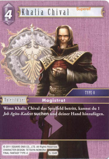 Final Fantasy Opus 5-104 R Khalia Chival Blitz