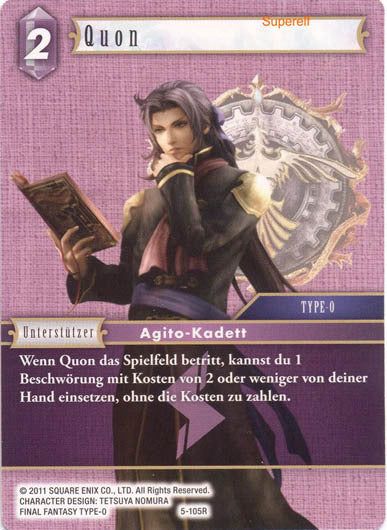 Final Fantasy Opus 5-105 R Quon Blitz