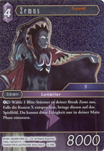 Final Fantasy Opus 5-108 L Zemus Blitz