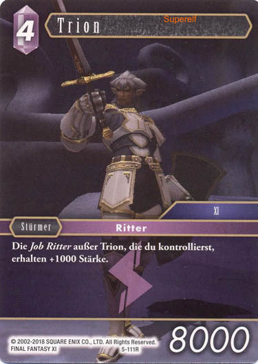 Final Fantasy Opus 5-111 R Trion Blitz
